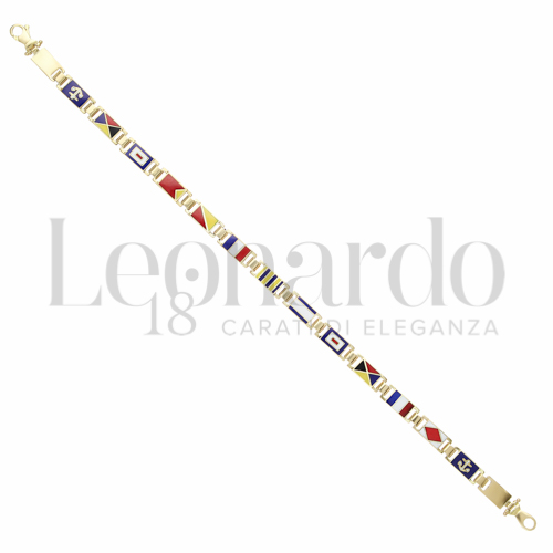 2° Misura con Smalto in Oro Giallo da 12,6gr.