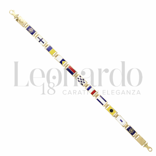 3° Misura con Smalto in Oro Giallo da 16,2gr.