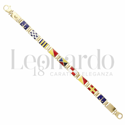 4° Misura con Smalto in Oro Giallo da 22,4gr.
