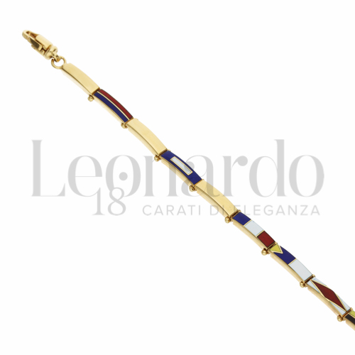 1° Misura con Smalto in Oro Giallo da 11,6gr.