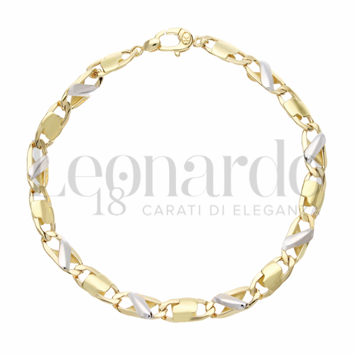 in Oro Giallo e Oro Bianco da 6,5gr.