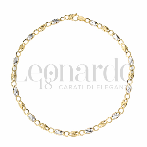 Micro in Oro Giallo e Oro Bianco da 2,3gr.