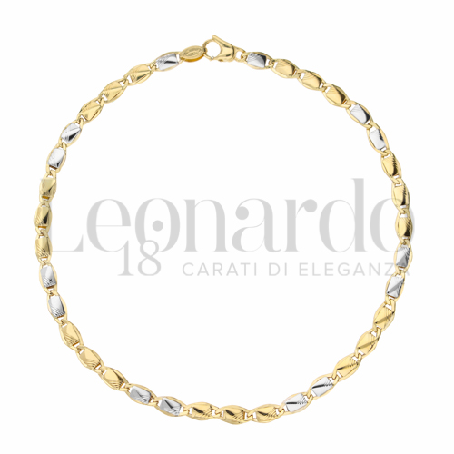 Micro in Oro Giallo e Oro Bianco da 3,2gr.
