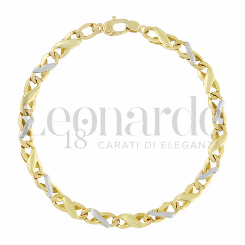 in Oro Giallo e Oro Bianco da 6,4gr.