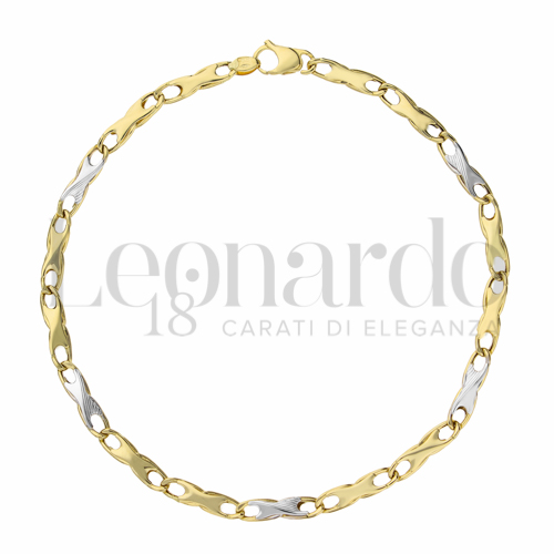 Leggera in Oro Giallo e Oro Bianco da 3,4gr.