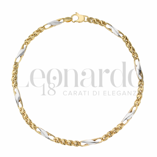 Leggera in Oro Giallo e Oro Bianco da 3,8gr.