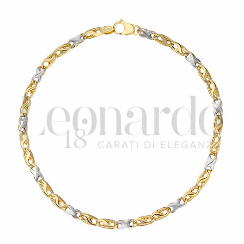 Leggera in Oro Giallo e Oro Bianco da 3,3gr.