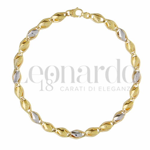 Media in Oro Giallo e Oro Bianco da 4,9gr.