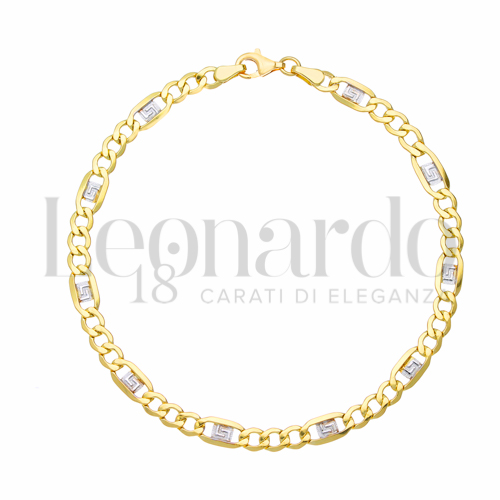 Filo 100 in Bicolore di Lega Rodiato da 3,9gr.