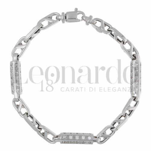 3&deg; misura con Zircone bianco in Oro Bianco da 21,8gr.