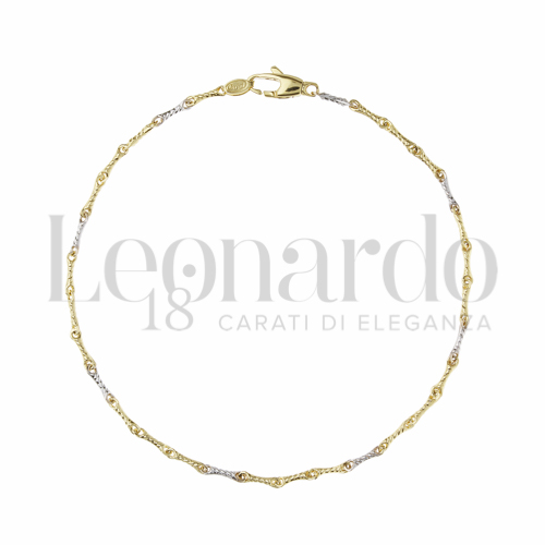 in Oro Giallo e Oro Bianco da 2,3gr.