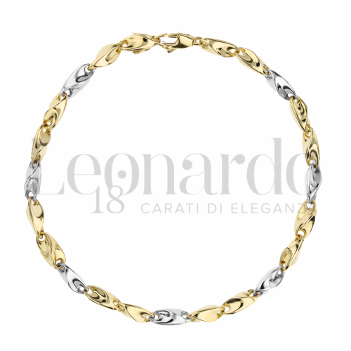 in Oro Giallo e Oro Bianco da 6,8gr.