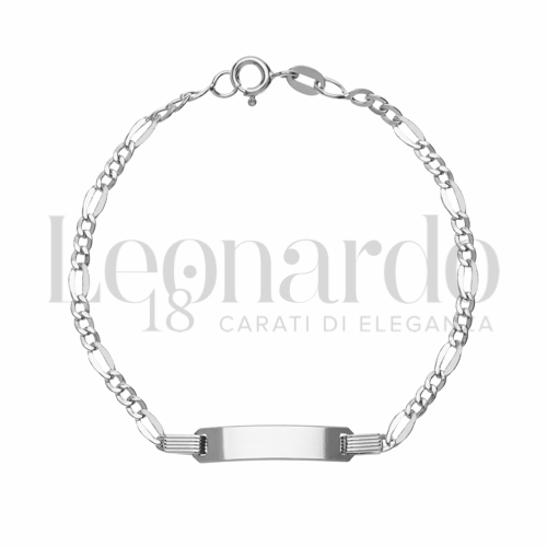3+1 Lucida Maglia in Oro Bianco da 3,1gr.