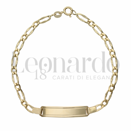 1+1 Satinato Maglia in Oro Giallo da 5gr.