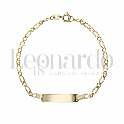 1+1 Satinato Maglia in Oro Giallo da 3,7gr.