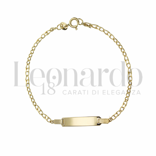 Occhio di Pernice alternato Maglia in Oro Giallo da 2,8gr.