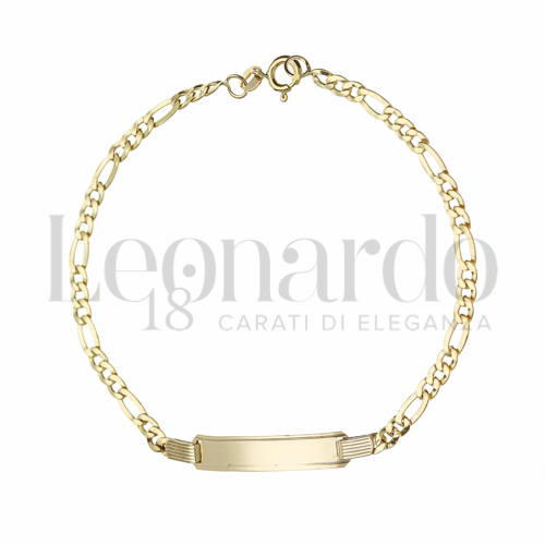 3+1 Lucida Maglia in Oro Giallo da 3,8gr.