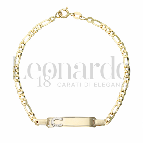 3+1 Lucida Maglia in Oro Giallo da 4gr.