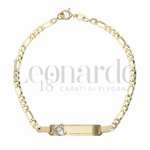 3+1 Lucida Maglia in Oro Giallo da 4gr.