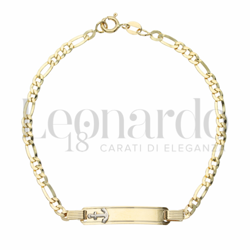 3+1 Lucida Maglia in Oro Giallo da 3,9gr.