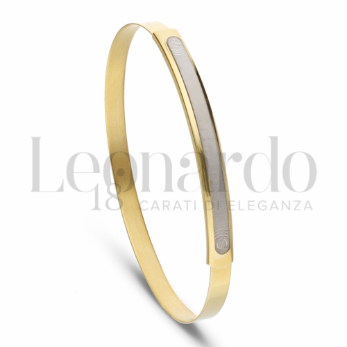 Modello Fascia Stretta in Oro Giallo e Oro Bianco da 7,6gr.