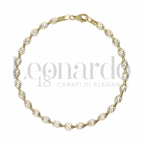 Moschettone a pera in Oro Giallo da 1,8gr.