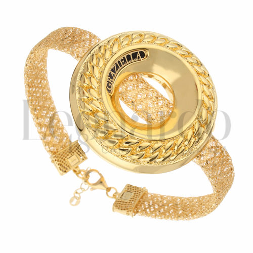 Moschettone a pera in Oro Giallo da 15gr.