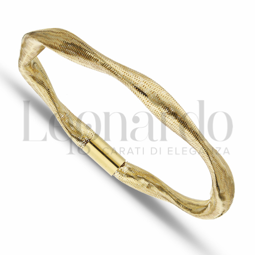 Bracciali Bracciale a Calza Torchon da Donna in Oro 18 Carati Spessore: 5 mm Chiusura o modello: Modello elastico Lunghezza diametro interno: 55 2,6g