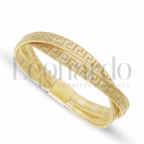 Set Di Braccialetti Elastici Oro Per Donna Reoxvo, Placcati 18k, Impilabili A Strati (Catena A Clip + Spina Di Pesce), Ipoallergenici