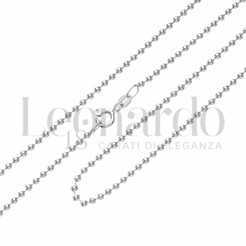 1,80 mm in Oro Bianco da 7,7gr.