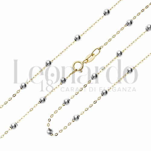 Cavigliera Oro Giallo 18 Carati Con 5 Stelle – Lunghezza Regolabile 22-25 Cm, Peso 1,15g, Gioiello Artigianale Italiano