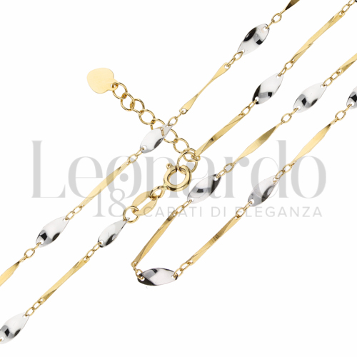 in Oro Giallo e Oro Bianco da 3,8gr.