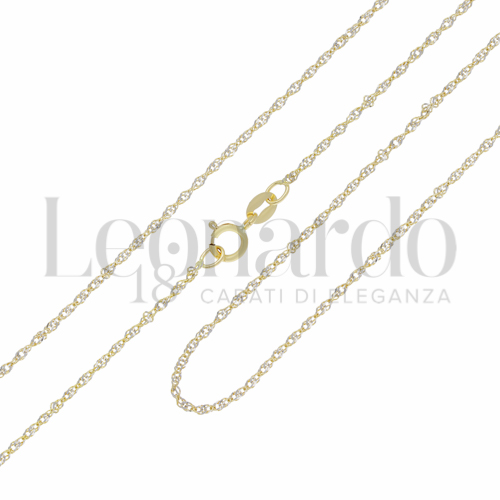 in Oro Giallo e Oro Bianco da 1,4gr.