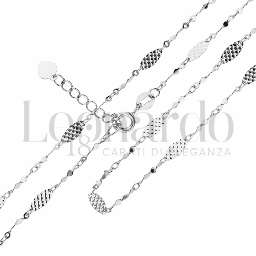 in Oro Bianco da 2,7gr.