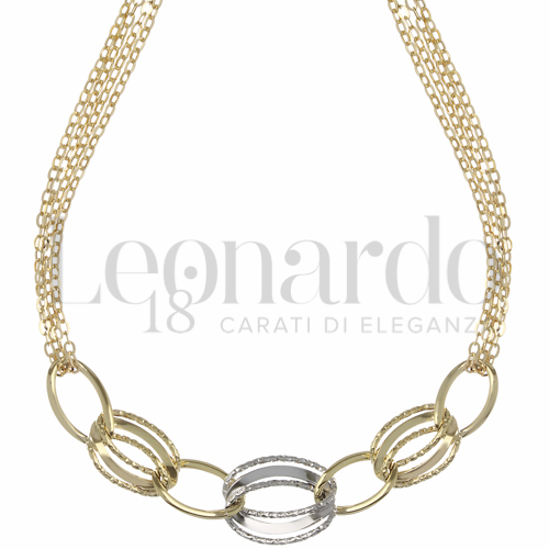 Lunghezza 45 cm in Oro Bianco e Oro Giallo da 3,6gr.