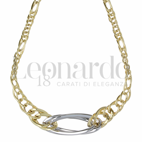 Lunghezza 45 cm in Oro Bianco e Oro Giallo da 9,8gr.