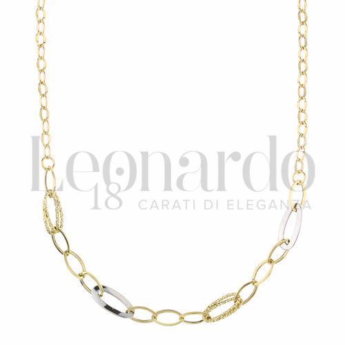 Lunghezza 45 cm in Oro Giallo e Oro Bianco da 3,3gr.