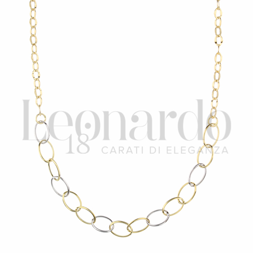 Lunghezza 45 cm in Oro Giallo e Oro Bianco da 2,5gr.
