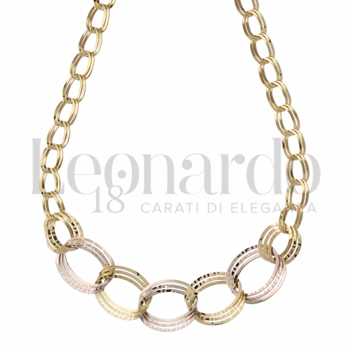 Lunghezza 45 cm in Oro Giallo e Oro Bianco da 8,3gr.