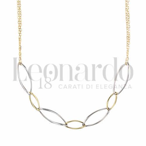 Lunghezza 45 cm in Oro Giallo e Oro Bianco da 2,6gr.