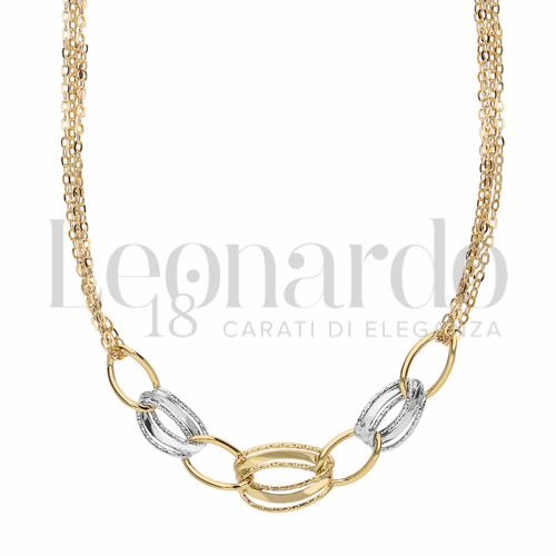 Lunghezza 45 cm in Oro Giallo e Oro Bianco da 3,6gr.