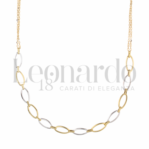 Lunghezza 45 cm in Oro Giallo e Oro Bianco da 3,7gr.