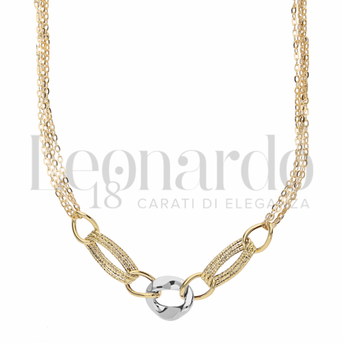 Lunghezza 45 cm in Oro Giallo e Oro Bianco da 3,9gr.