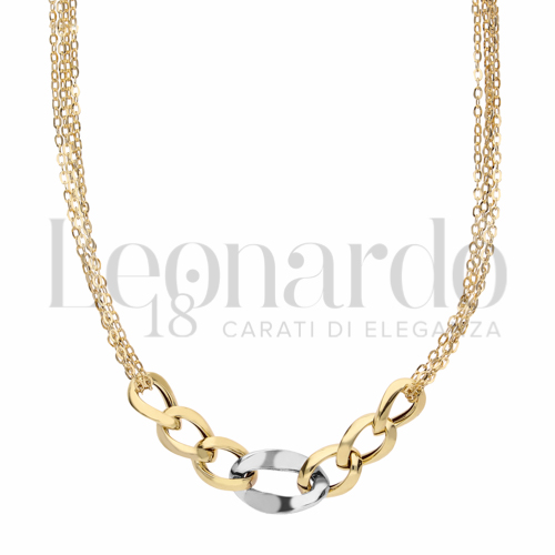 Lunghezza 45 cm in Oro Giallo e Oro Bianco da 4,3gr.