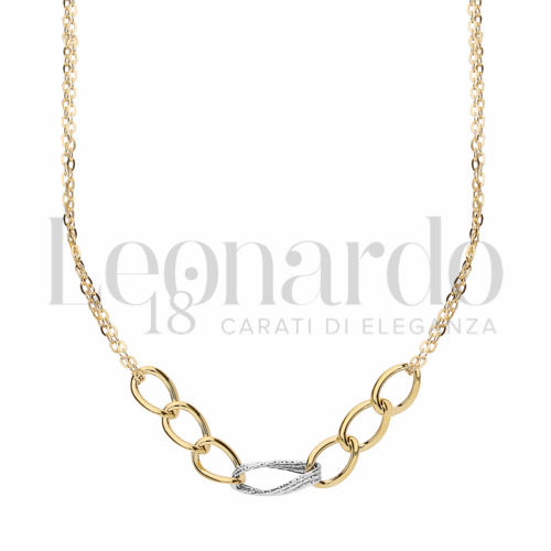 Lunghezza 45 cm in Oro Giallo e Oro Bianco da 1,7gr.