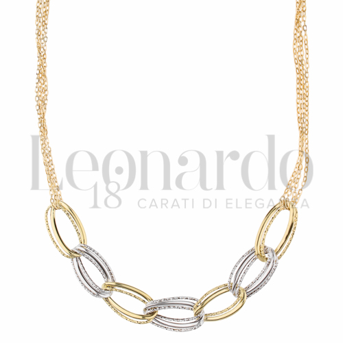Lunghezza 45 cm in Oro Giallo e Oro Bianco da 4,9gr.