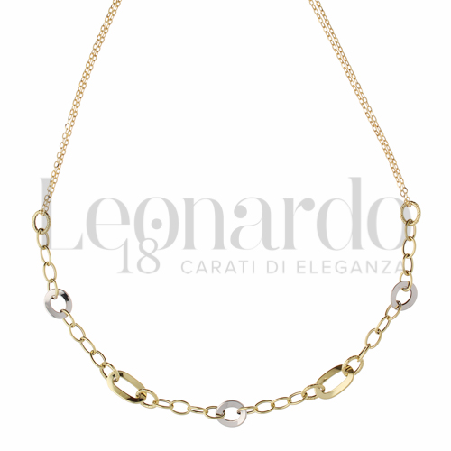 Lunghezza 45 cm in Oro Giallo e Oro Bianco da 2,9gr.