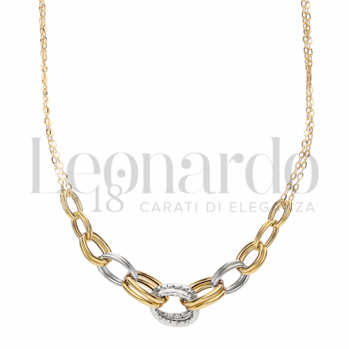 Lunghezza 45 cm in Oro Giallo e Oro Bianco da 3,6gr.