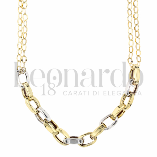 Lunghezza 45 cm in Oro Giallo e Oro Bianco da 7,4gr.