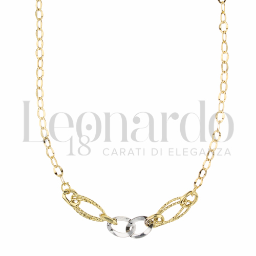 Lunghezza 45 cm in Oro Giallo e Oro Bianco da 3,2gr.